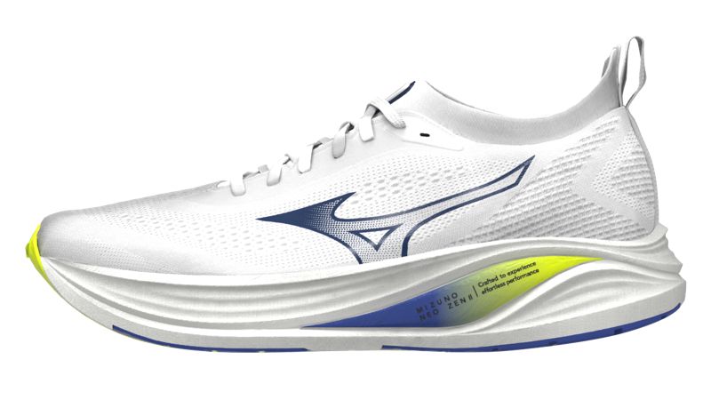 Mizuno Men's Neo Zen 2 White / Dazzling Blue / Lightning Yellow รองเท้าวิ่งผู้ชาย