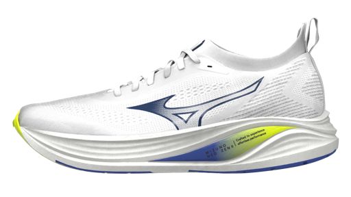 Mizuno Men's Neo Zen 2 White / Dazzling Blue / Lightning Yellow รองเท้าวิ่งผู้ชาย