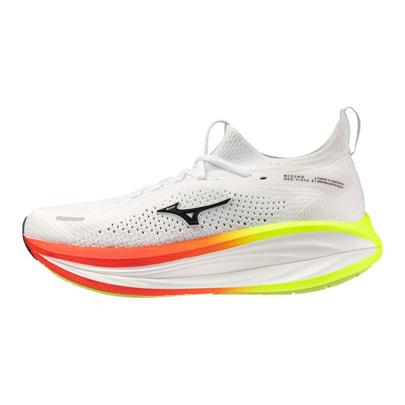 Mizuno Men's Neo Vista 3 White / Black / Orange รองเท้าวิ่งผู้ชายสาย Super Trainer
