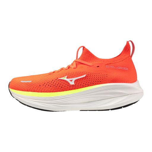 Mizuno Men's Neo Vista 3 Lava Orange / White / Lima Pulp รองเท้าวิ่งผู้ชายสาย Super Trainer