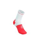 Compressport Pro Marathon Socks v2.0 Fluo Red/White ถุงเท้าวิ่ง 2