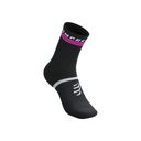 Compressport Pro Marathon Socks v2.0 Black/Safe Yellow/Neo Pink 2