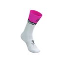 Compressport Mid Compression Socks v2.0 White/Safe Yellow/Neo Pink 2