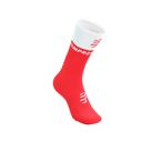Compressport Mid Compression Socks v2.0 Fluo Red/White ถุงเท้าวิ่ง 2