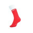 Compressport Mid Compression Socks v2.0 Fluo Red/White ถุงเท้าวิ่ง 4