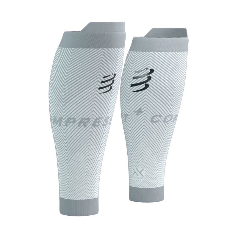 Compressport R2 Oxygen White/Neble Grey ปลอกขารัดน่อง