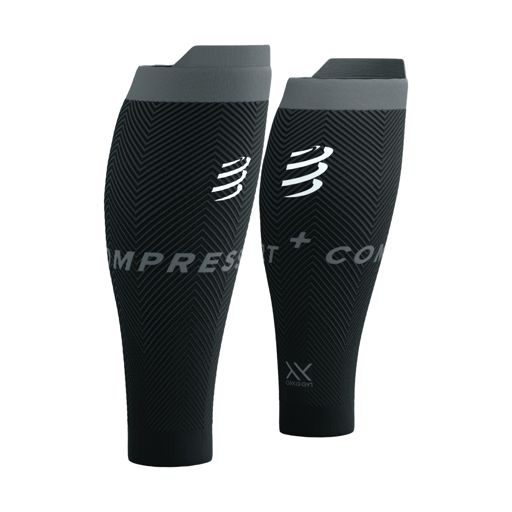 Compressport R2 Oxygen Black/Steel Grey ปลอกขารัดน่อง