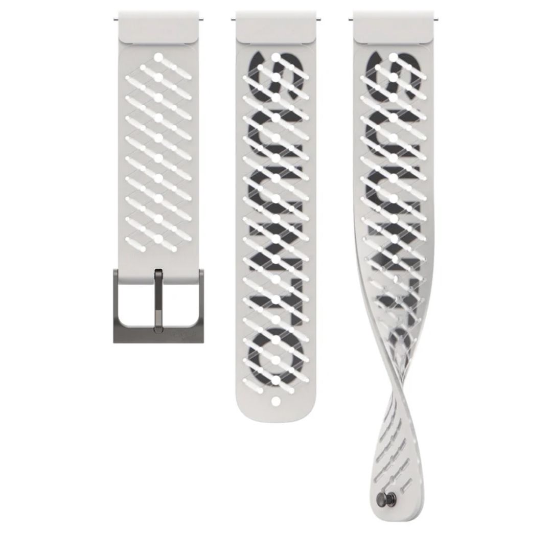 Suunto 22mm Athletic 5 Silicone Strap Pearl White S+M