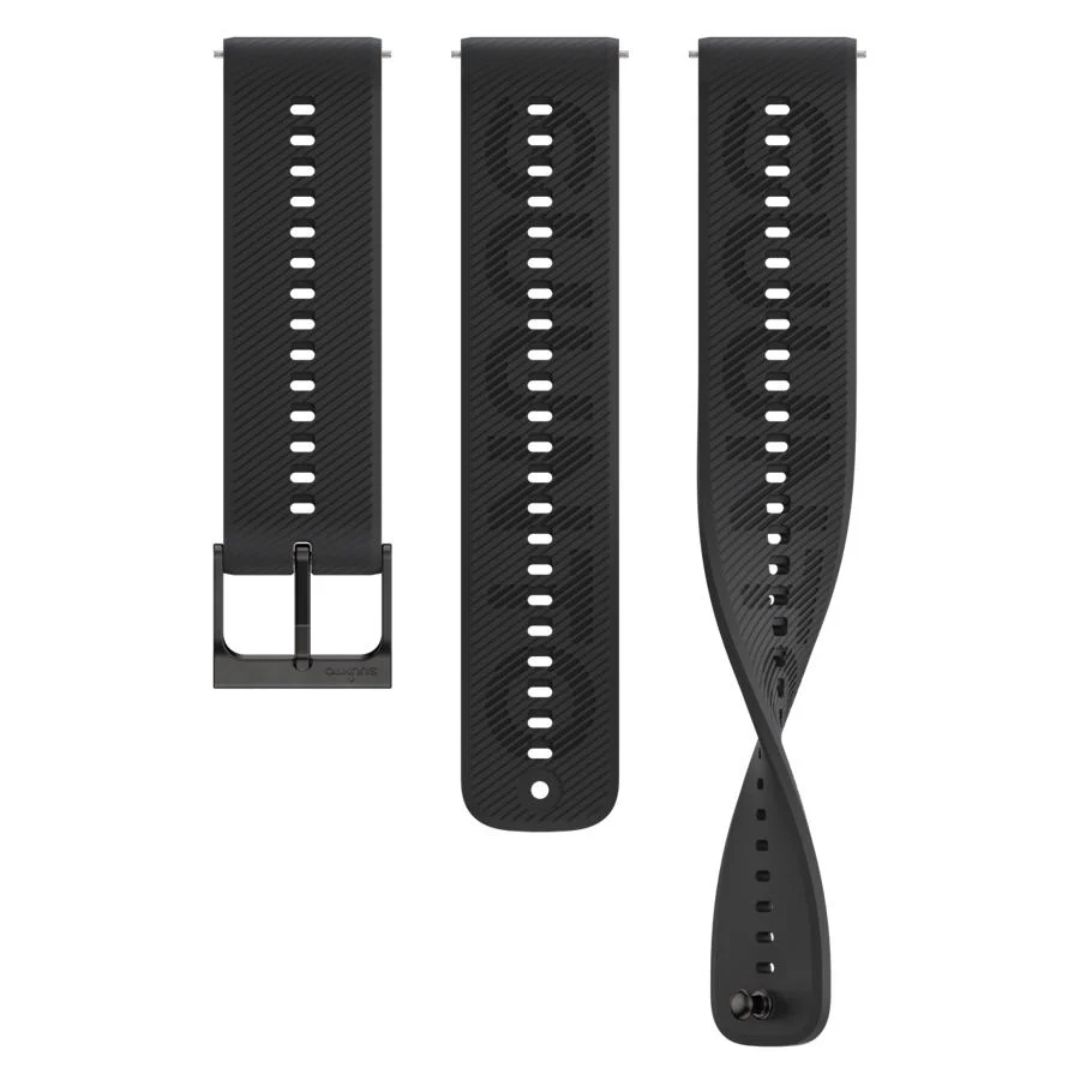 Suunto 22mm Athletic 6 Silicone Strap All Black S+M