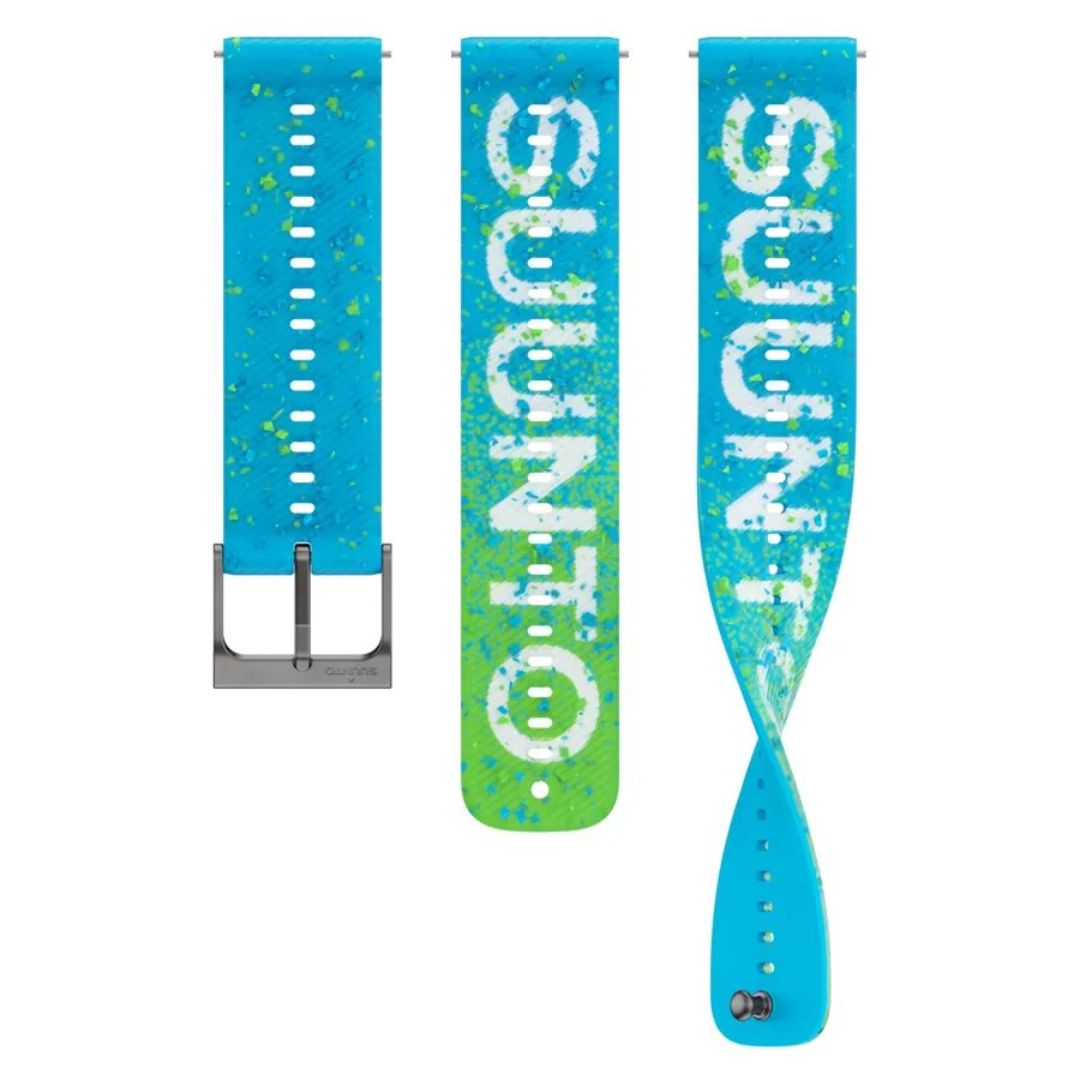 Suunto 22mm Athletic 6 Silicone Strap Power Blue S+M