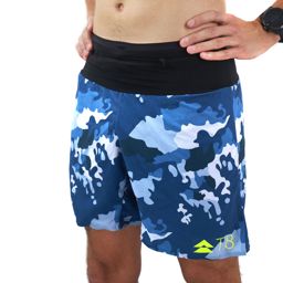 T8 Men's Sherpa Shorts Blue Camo กางเกงวิ่งสำหรับผู้ชาย