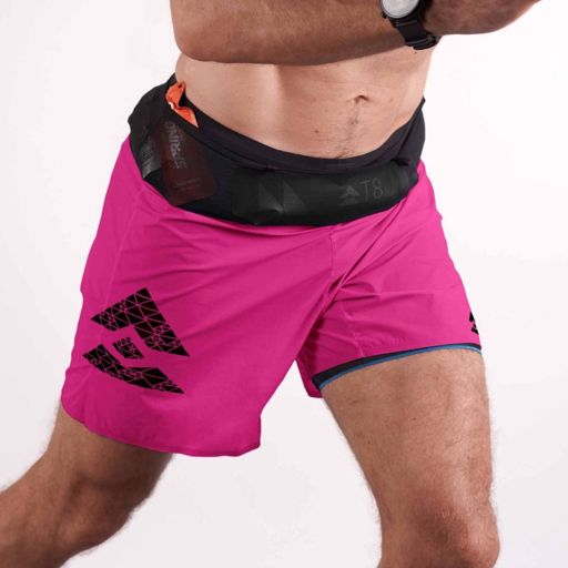 T8 Men's Sherpa Shorts Hot Pink