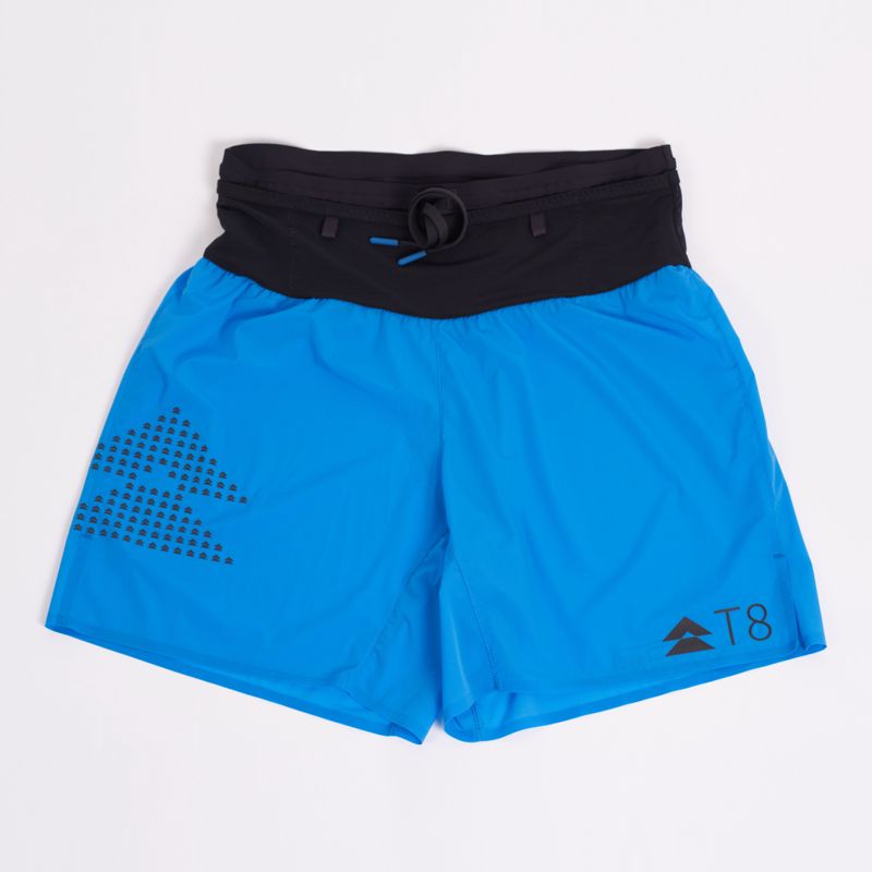 T8 Men's Sherpa Short Blue กางเกงวิ่งสำหรับผู้ชาย