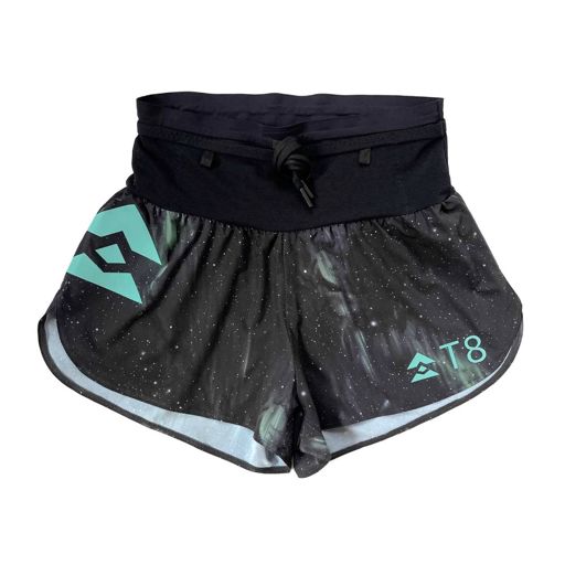 T8 Women's Sherpa Shorts - Aurora | กางเกงวิ่งหญิงพร้อมช่องเก็บของรอบเอว
