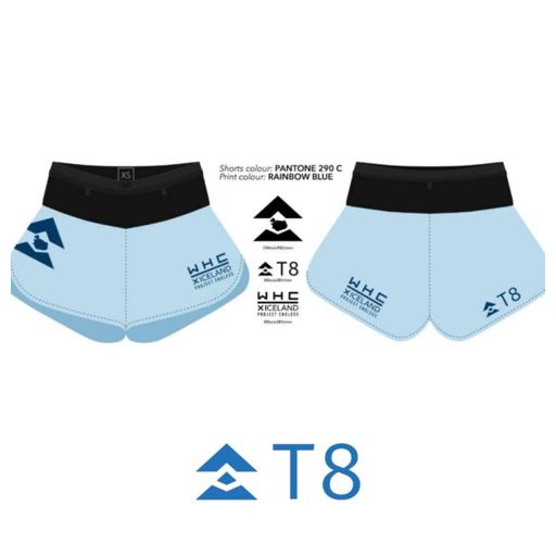 T8 Women's Sherpa Shorts WHC X Iceland กางเกงวิ่ง T8 Sherpa Shorts ผู้หญิง (รุ่นพิเศษ WHC X Iceland / มีช่องเก็บของรอบเอว)