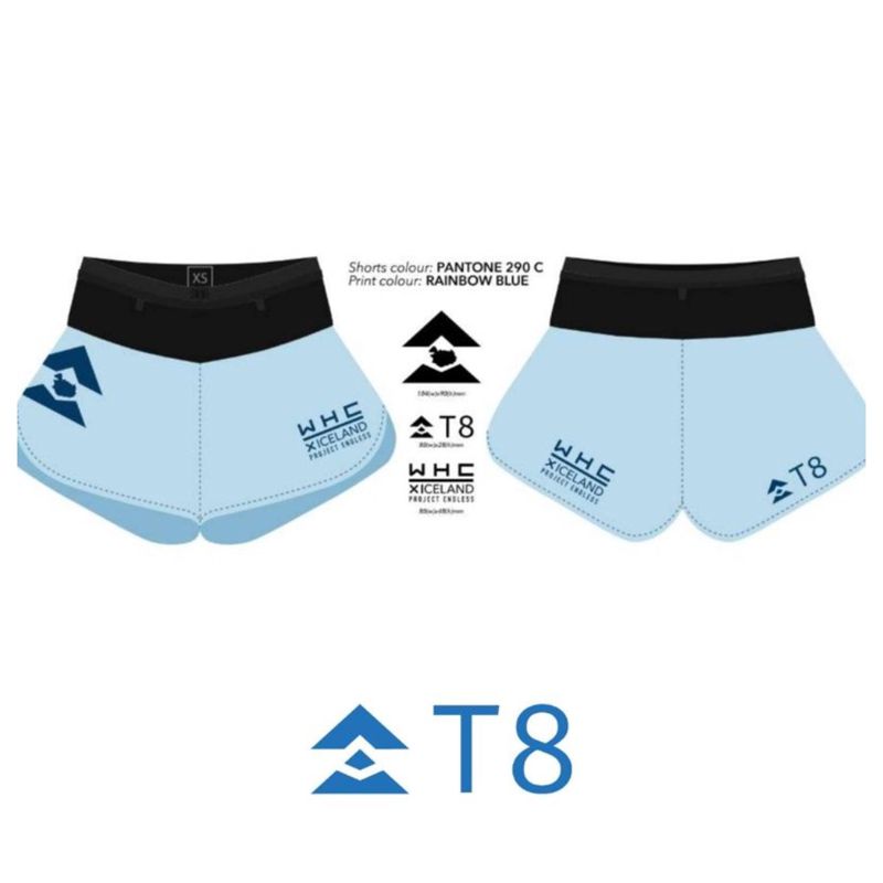 T8 Women's Sherpa Shorts WHC X Iceland กางเกงวิ่ง T8 Sherpa Shorts ผู้หญิง (รุ่นพิเศษ WHC X Iceland / มีช่องเก็บของรอบเอว)
