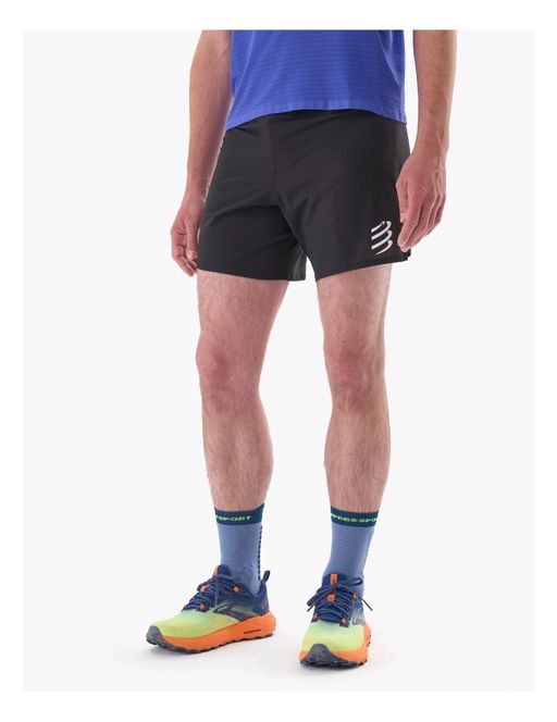 Compressport Trail Racing Overshort M Black กางเกงวิ่งเทรล