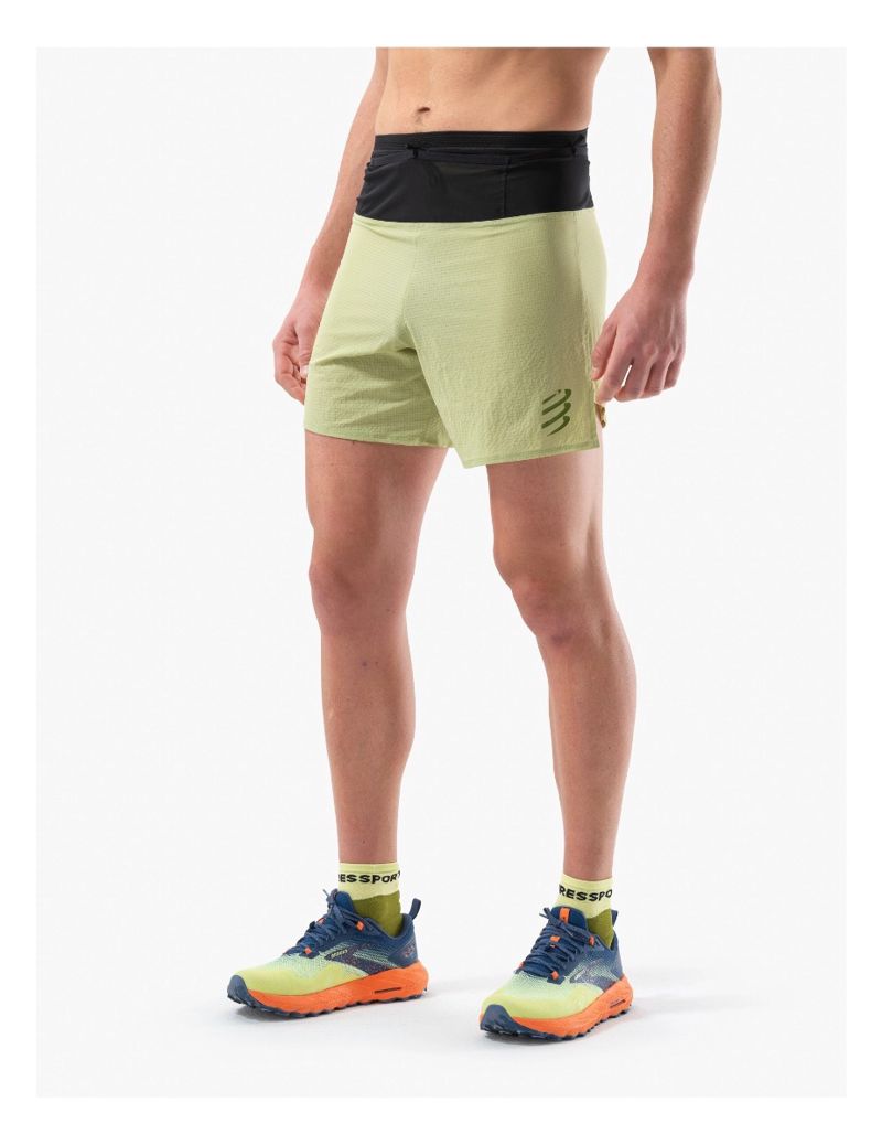 Compressport Trail Racing Overshort M Nile กางเกงวิ่งเทรล