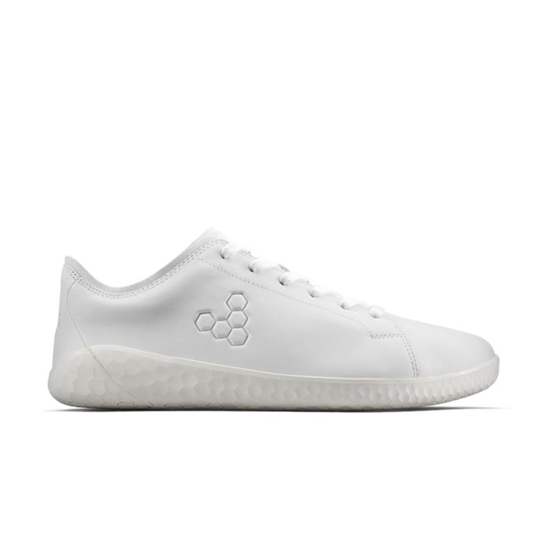 Vivobarefoot Men's Geo Court IV Bright White รองเท้าสนีกเกอร์