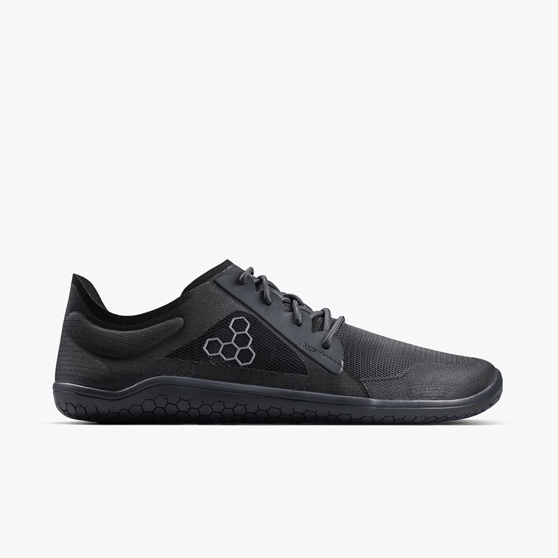 Vivobarefoot Men's Primus Lite IV Obsidian รองเท้าวิ่งมินิมอล