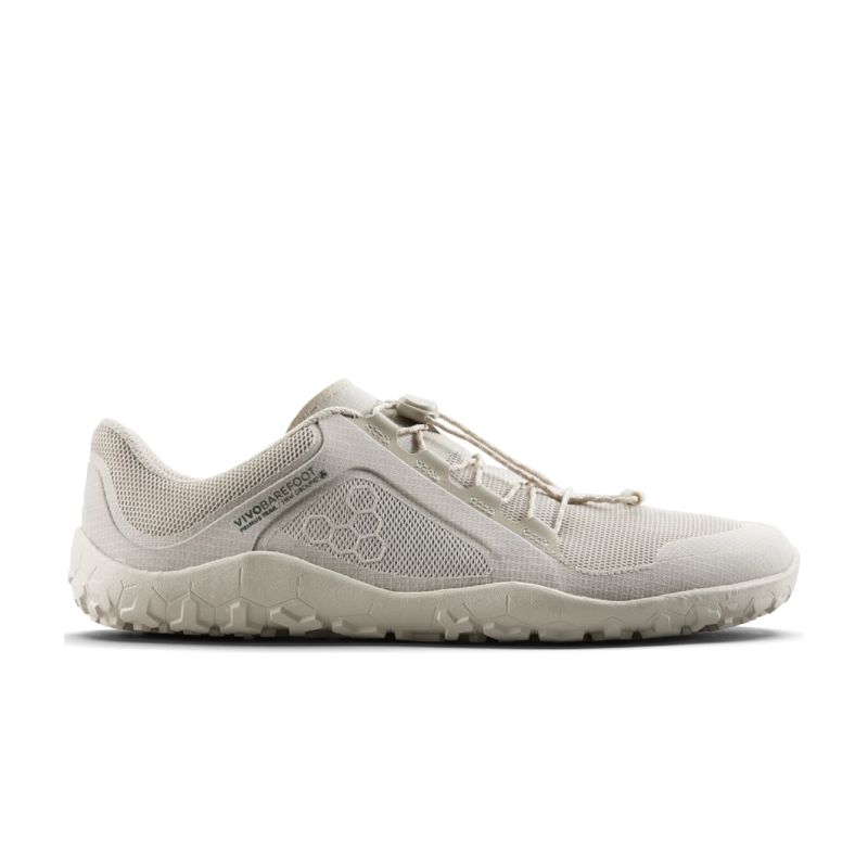 Vivobarefoot Men's Primus Trail FG 3.5 Silver Birch รองเท้าวิ่งเทรล