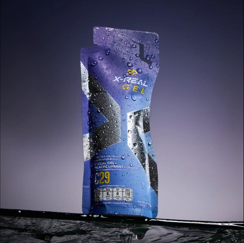 X-REAL Gel Blackcurrant Flavored เจลให้พลังงานรสแบล็คเคอร์แรนท์
