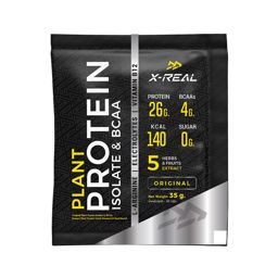 X-Real Original Plant Protein Isolate & BCAA 35g โปรตีนพืชรสออริจินัล