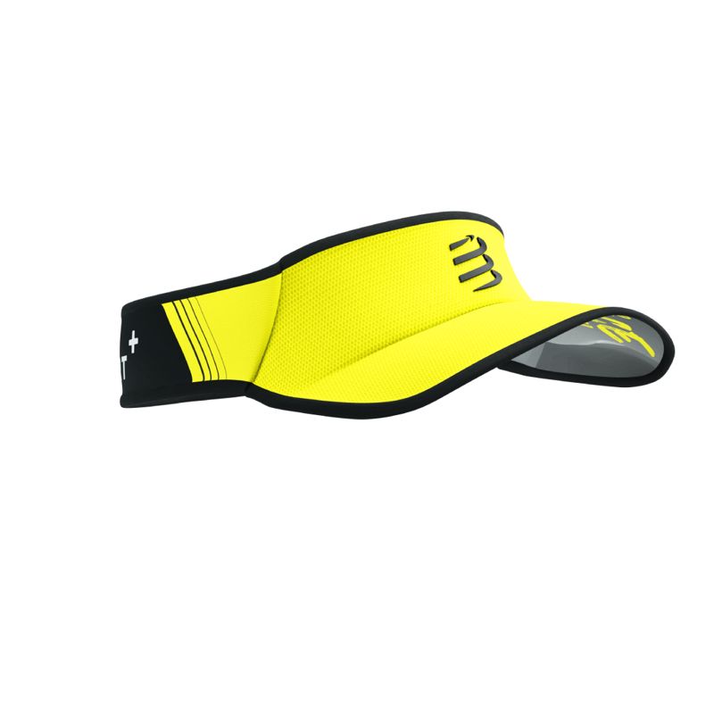 Compressport Visor Ultralight Safe Yellow/Black หมวกวิ่งน้ำหนักเบา