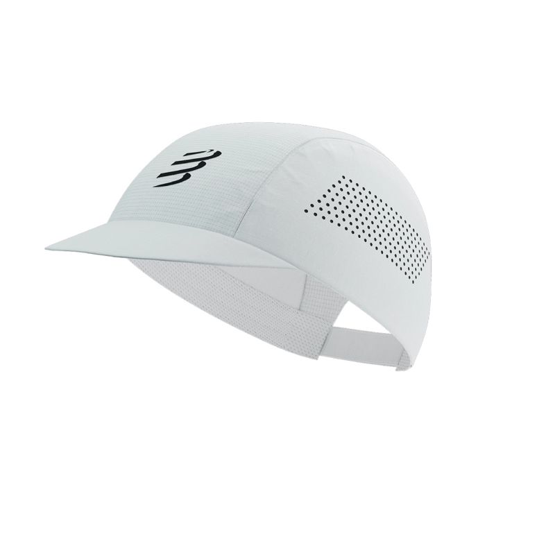Compressport Pro Racing Cap White หมวกวิ่ง