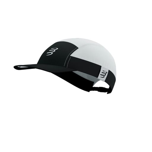 Compressport 5 Panel Light Cap White/Black หมวกวิ่ง