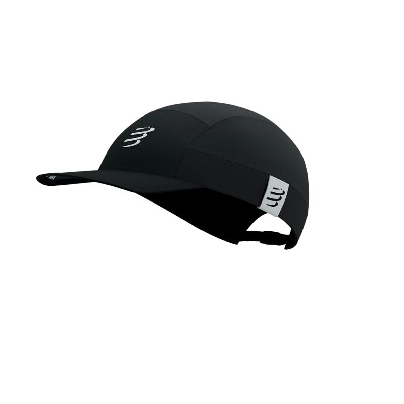 Compressport 5 Panel Light Cap Black หมวกวิ่ง