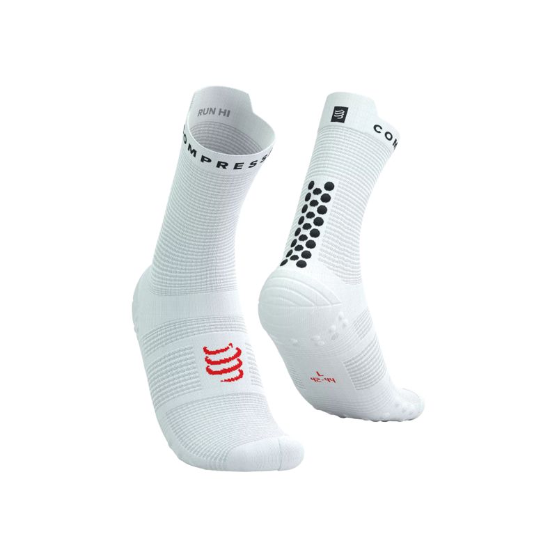 Compressport Pro Racing Socks v4.0 Run High White/Black