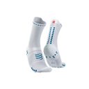 Compressport Pro Racing Socks v4.0 Run High White/Blues 1