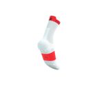 Compressport Pro Racing Socks v4.0 Run High White/Fluo Red ถุงเท้าวิ่ง 3