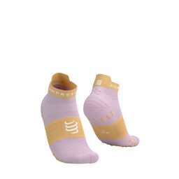 Compressport Pro Racing Socks v4.0 Run Low Roseate/Buff Orange ถุงเท้าวิ่ง