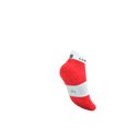 Compressport Pro Racing Socks v4.0 Run Low Fluo Red/White ถุงเท้าวิ่ง 4
