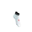 Compressport Pro Racing Socks v4.0 Ultralight Run Low White/Fluo Red/Black ถุงเท้าวิ่งน้ำหนักเบา 2