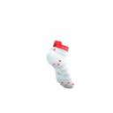 Compressport Pro Racing Socks v4.0 Ultralight Run Low White/Fluo Red/Black ถุงเท้าวิ่งน้ำหนักเบา 5