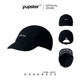 Yupster Darkness 24 Collection - 5 Panels Cap - All black : Blackout หมวกกันแดด