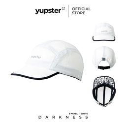 Yupster Darkness 24 Collection - 5 Panels Cap - All white : Moonfrost หมวกกันแดด