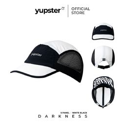 Yupster Darkness 24 Collection - 5 Panels Cap - Black/White : Twilight split หมวกกันแดด