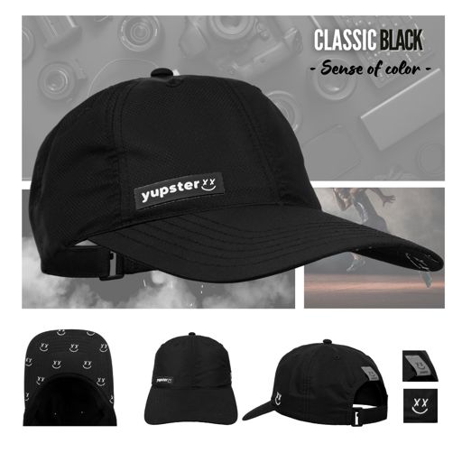 Yupster Sense of Color V.2 - Classic Black หมวกกันแดด
