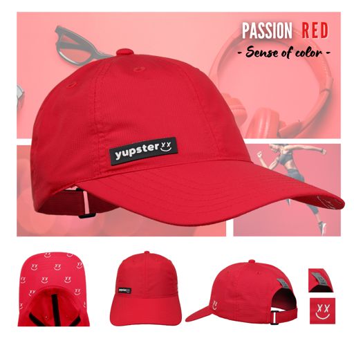 Yupster Sense of Color V.2 - Passion Red หมวกกันแดด
