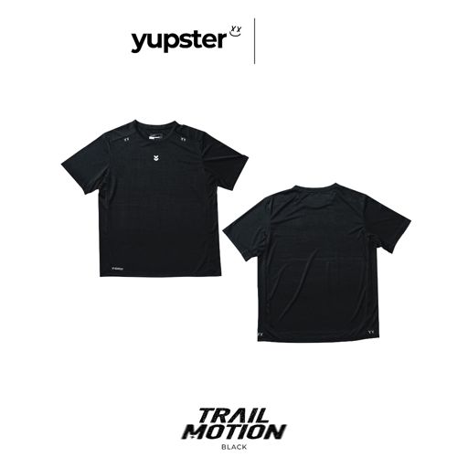 Yupster Running T-shirt Trail Motion Collection - Men - Black เสื้อวิ่งผู้ชาย