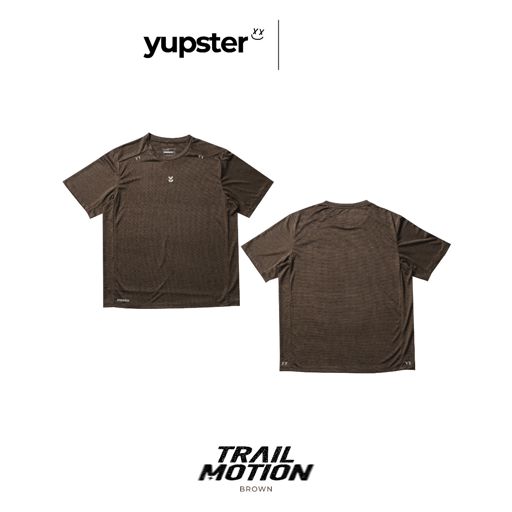 Yupster Running T-shirt Trail Motion Collection - Men - Brown เสื้อวิ่งผู้ชาย