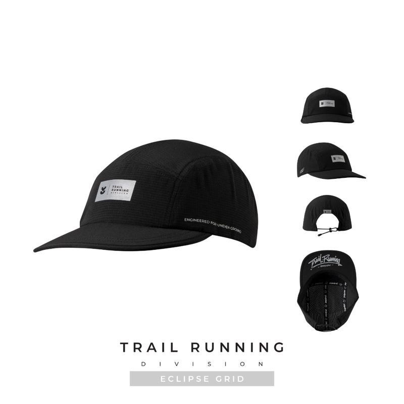 Yupster Trail Running Division 25 5 Panels cap Eclipse Grid หมวกวิ่งเทรล