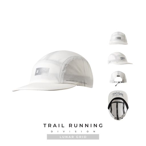 Yupster Trail Running Division 25 5 Panels cap Lunar Grid หมวกวิ่งเทรล