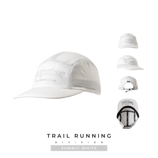 Yupster Trail Running Division 25 5 Panels cap Summit White หมวกวิ่งเทรล