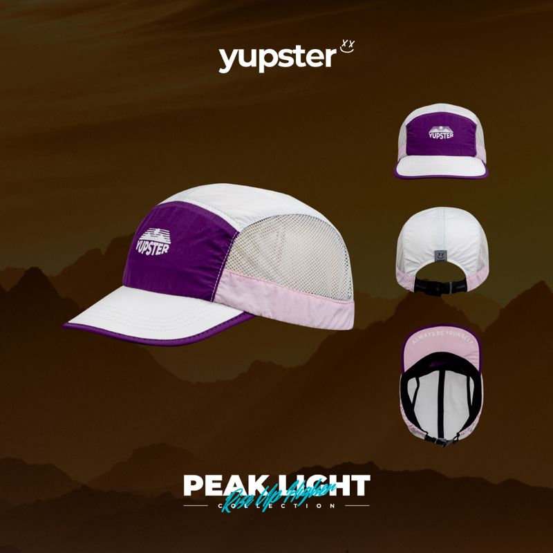 Yupster Peak Light 24 Collection Cap Purple Paradise หมวกพับเก็บง่าย