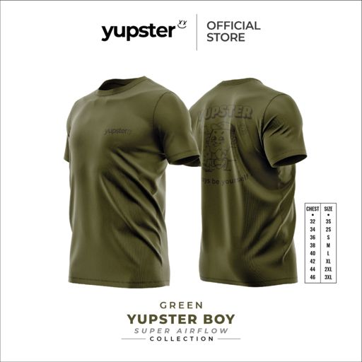 Yupster Super Airflow Yupster Boy Green เสื้อยืด
